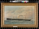 graphics\mmr\P1829_EvS_119_005.jpg; P1829; Het s.s. 'Rotterdam' (III) van de Nederlandsch Amerikaansche Stoomvaart Maatschappij (NASM); schilderij